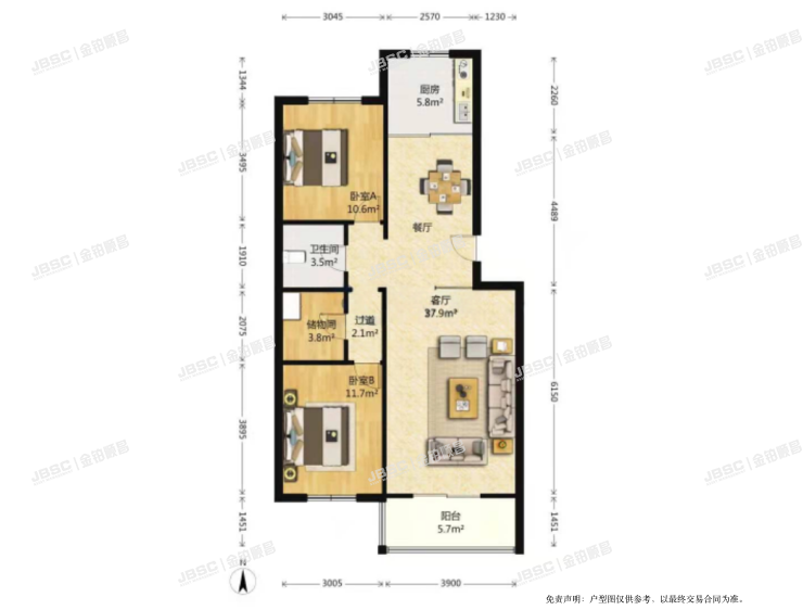 房山区 长阳镇碧波园4号楼5单元601室