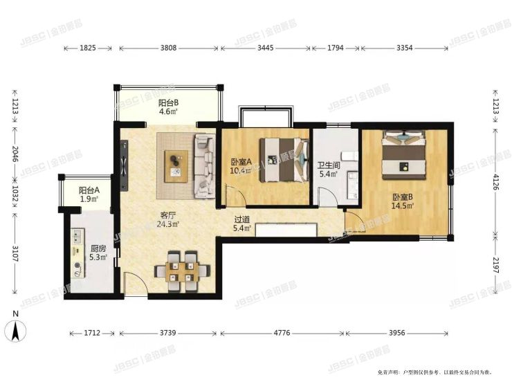 丰台区 梅市口路12号院2号楼910室（民岳家园）