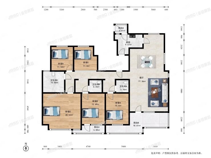 通州区 榆景苑二区17号楼1单元301室（8哩岛）