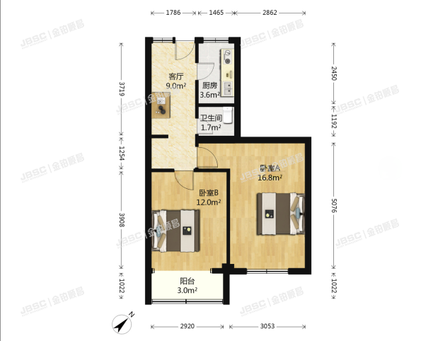 朝阳区 三源里街21号楼3单元303室