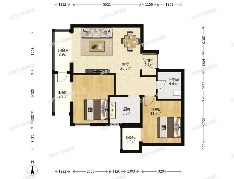 丰台区 马家堡路88号院6号楼1单元402室（东丽温泉）