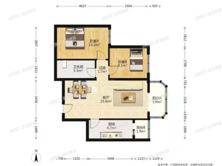 丰台区 开阳里三区1号楼1单元604室