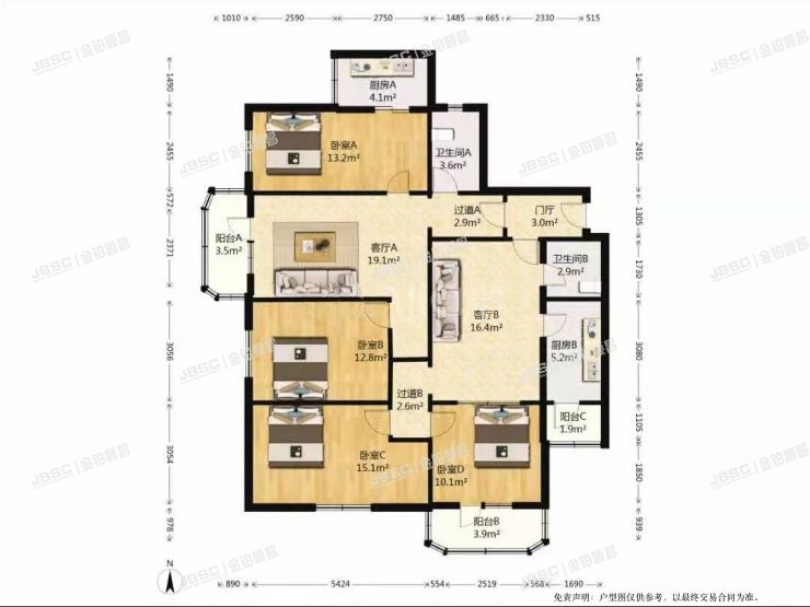 大兴区 黄村镇兴政东里甲12号楼703室（创兴公寓）