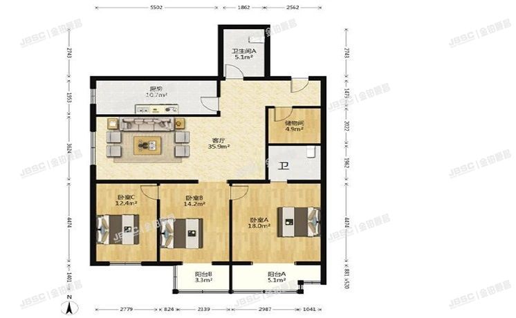 丰台区 开阳里六区8号楼3单元204室