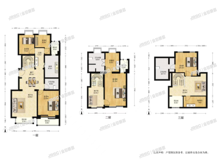 朝阳区 周庄山水文园204号楼10至12层5单元1001室（三层复式）
