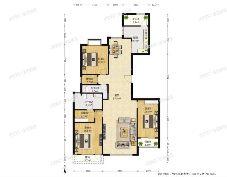 朝阳区 清林路1号院2号楼15层01单元1802室（世茂奥临花园）带1车位