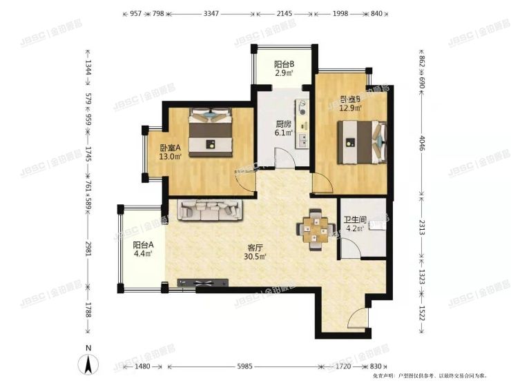 丰台区 光彩路65号院5号楼3单元307室（彩虹城四区）