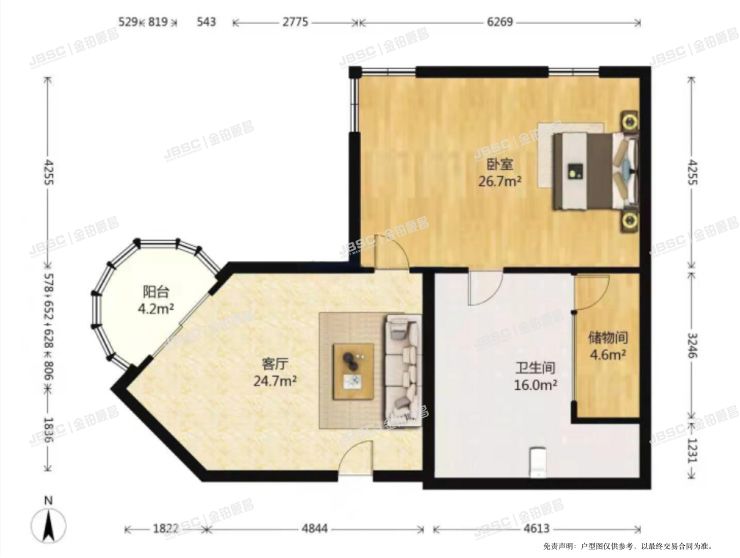 丰台区 华源一里11号楼2205室