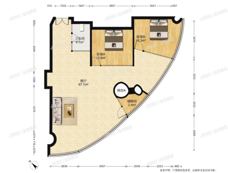 朝阳区 大屯里317号楼1单元710室（金泉时代）
