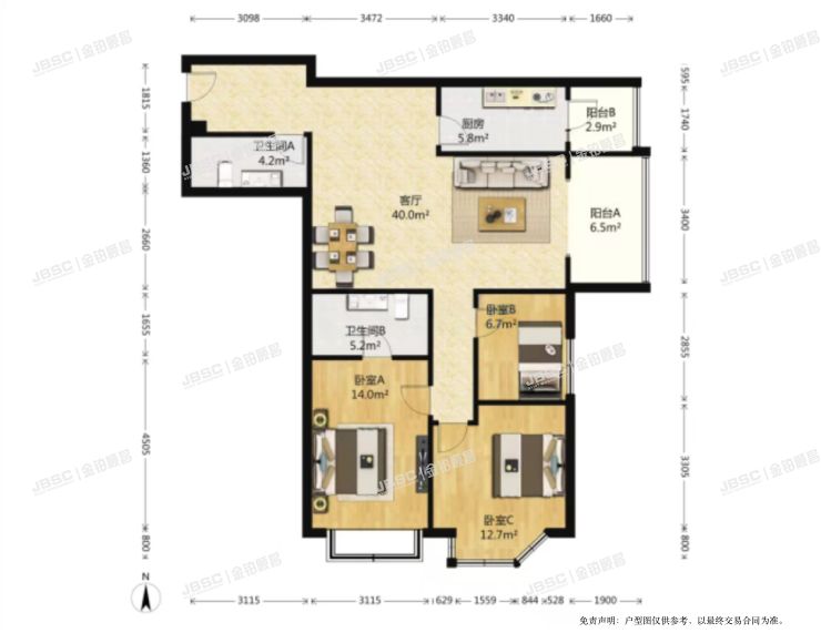 朝阳区 北四环东路108号千鹤家园10号楼2207室