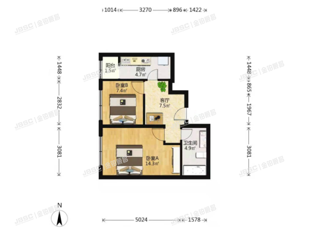 丰台区 小屯西路96号院20号楼1单元602室（同馨家园）