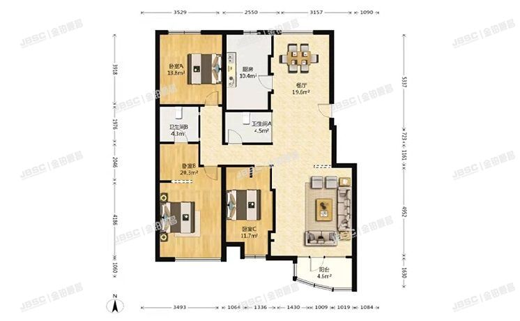 海淀区 冷泉林语山庄二区1号楼4层03单元502（保利西山林语）