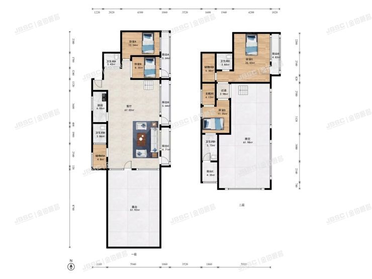通州区 杨庄南里丙66号楼19层至20层10单元1902（长城国际）复式
