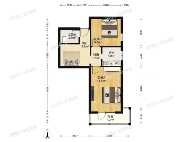 石景山区 模式口东里12号楼702室