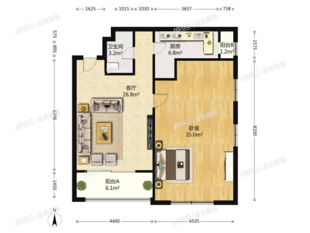 丰台区 大成南里一区15号楼508室（长安新城）