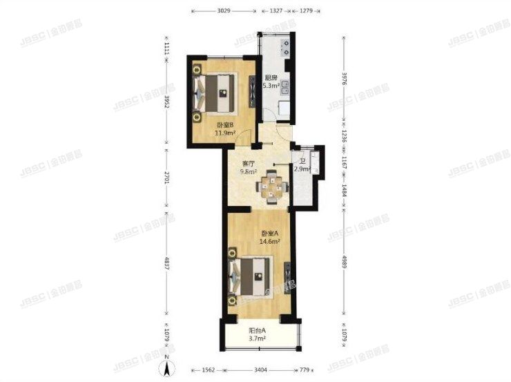西城区 百万庄中里甲6号楼4单元401室