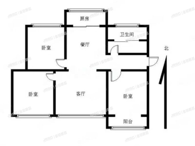 顺义区 裕龙花园六区22号楼2单元602室