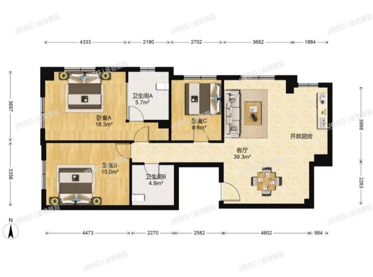 朝阳区 百子湾南2路72号楼13层2单元1601室（乐成豪丽）