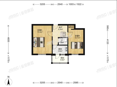 丰台区 太平桥西里4号楼3层1单元8室