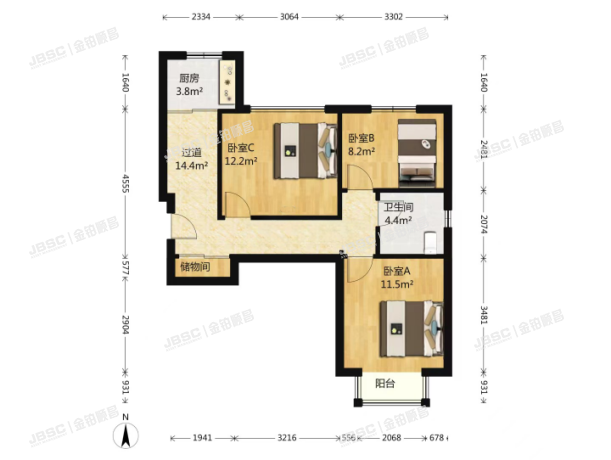 房山区 康泽路3号院3号楼901室（首开熙悦山熹园）