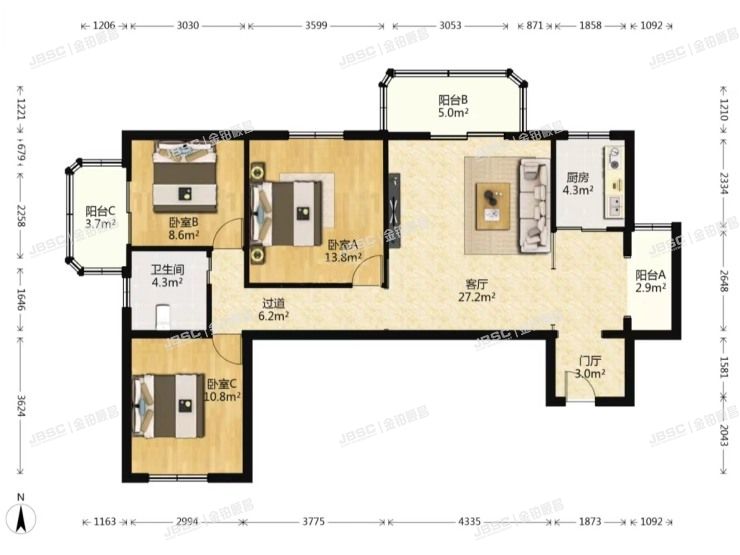 朝阳区 石佛营西里26号楼1408室