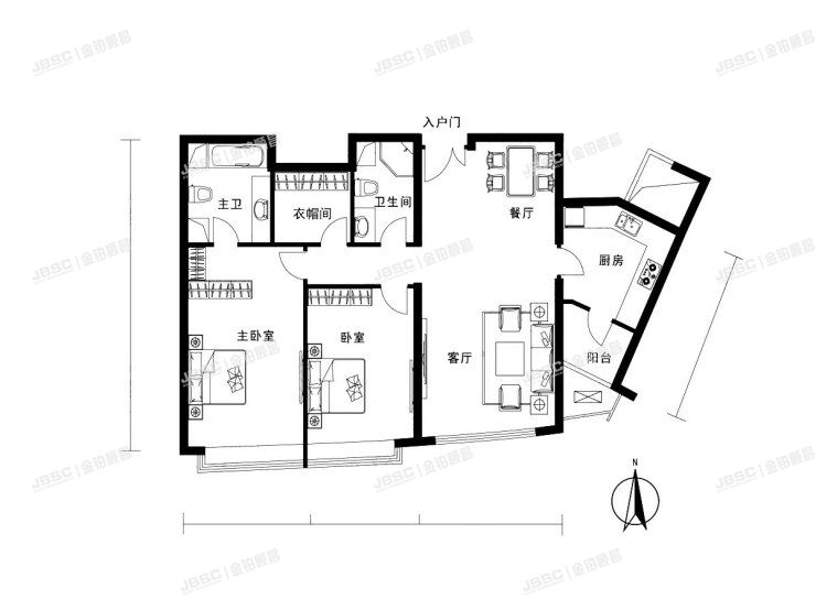 朝阳区 朝阳门外大街6号院22号楼17层2102室（新城国际）带1车位