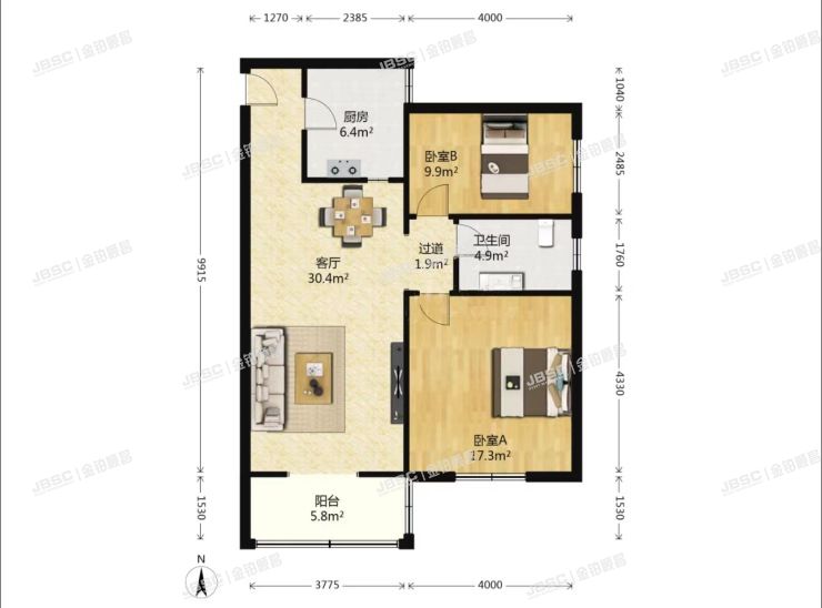 朝阳区 夏家园9号楼2单元2009室（新纪家园）