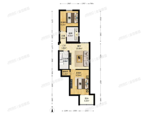 石景山区 京原路68号院13号楼1层6单元97室（燕山水泥厂）