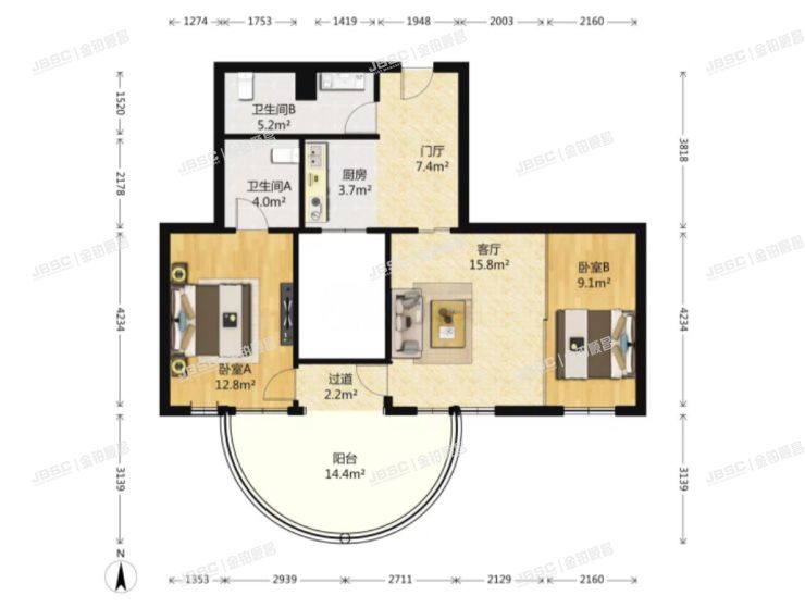丰台区 恒松园5号楼2005室