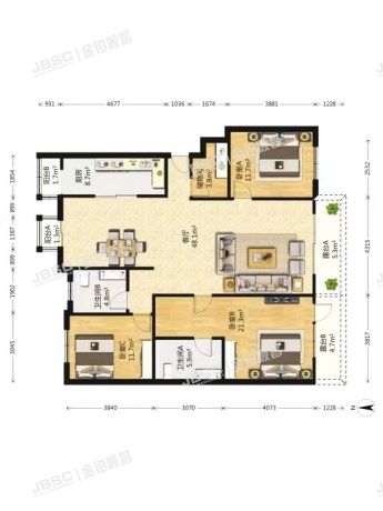 顺义区 东方太阳城023号楼1单元301室