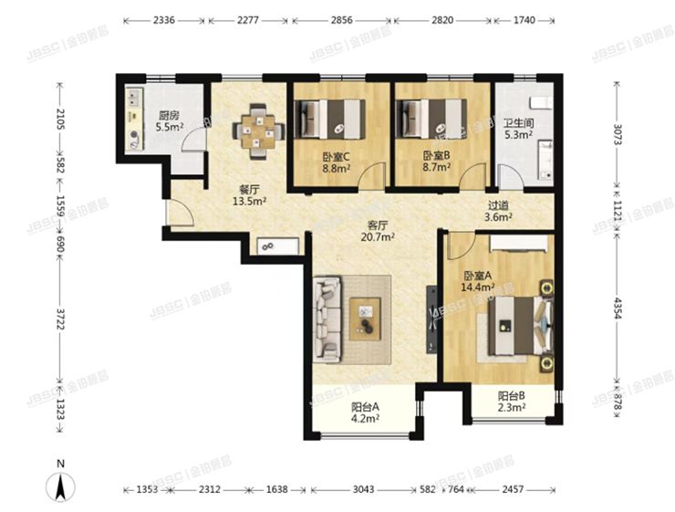 大兴区 荣南大街5号院5号楼1单元801室（鸿坤理想城曦望山）