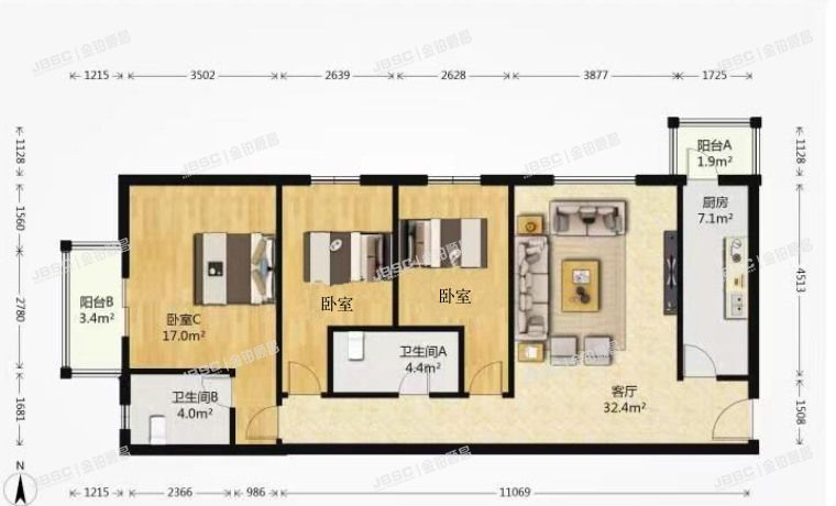 朝阳区 弘善家园308号楼1214室