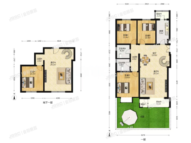 房山区 窦店镇腾龙家园三区6号3单元102室（带地下室）