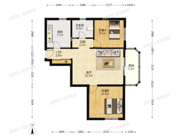 房山区 燕华星城健德一里24号楼1101室