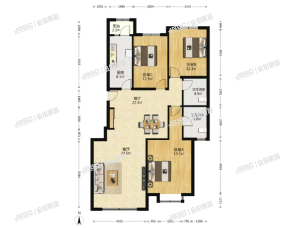 朝阳区 京奥家园703号楼3单元801室（奥林匹克花园三期）