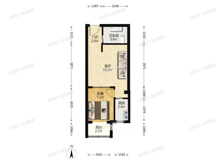 丰台区 大瓦窑中路16号院3号楼2单元2005室（丰泽家园）