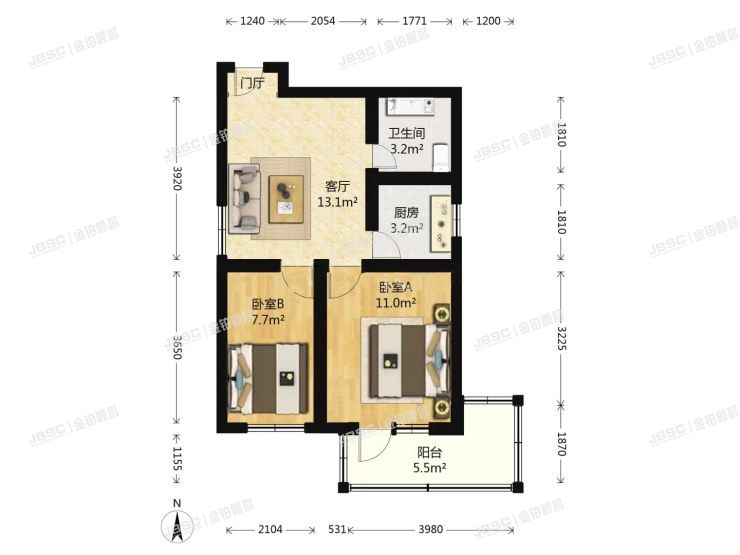 丰台区 韩庄子二里18号楼6层13室