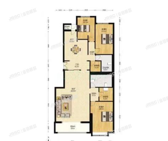 朝阳区 东三环北路55号1楼5层5602室（世茂宫园）