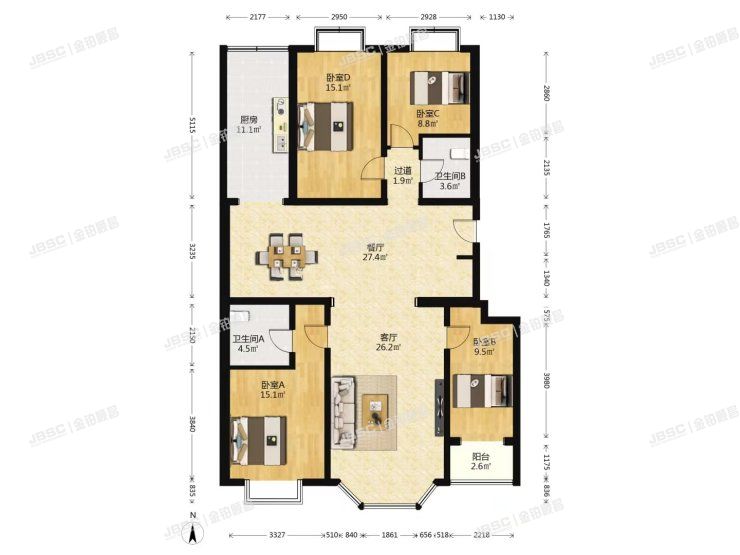 朝阳区 南湖中园129号楼7单元401室（慧谷金色家园）
