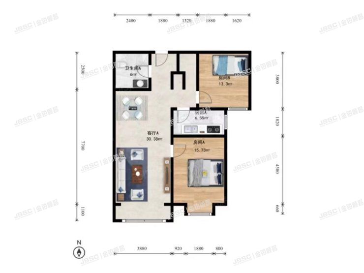 房山区 长阳镇碧桂园64号楼203室（天资华府）