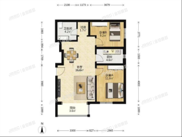 丰台区 骏景园南区1号楼306室