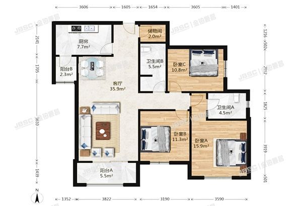 朝阳区 小营北路23号院6号楼305室（紫薇天悦）