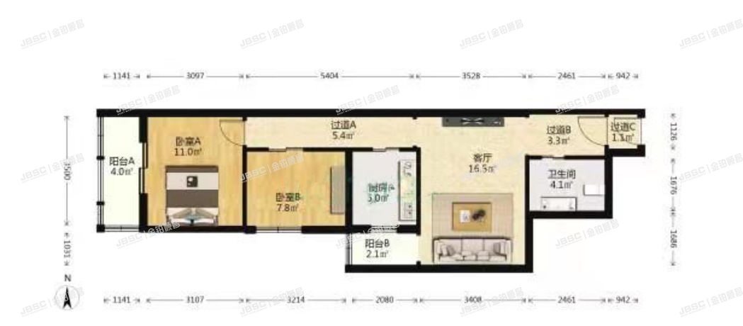 东城区 东花市南里二区3号楼1214室（富贵园二区）