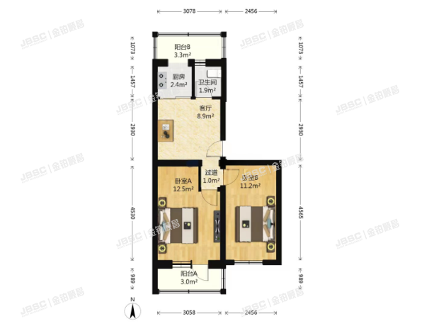 丰台区 卢沟桥南里46号楼4单元302室