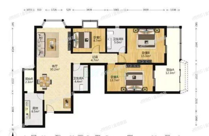东城区 花市枣苑2号楼1102室