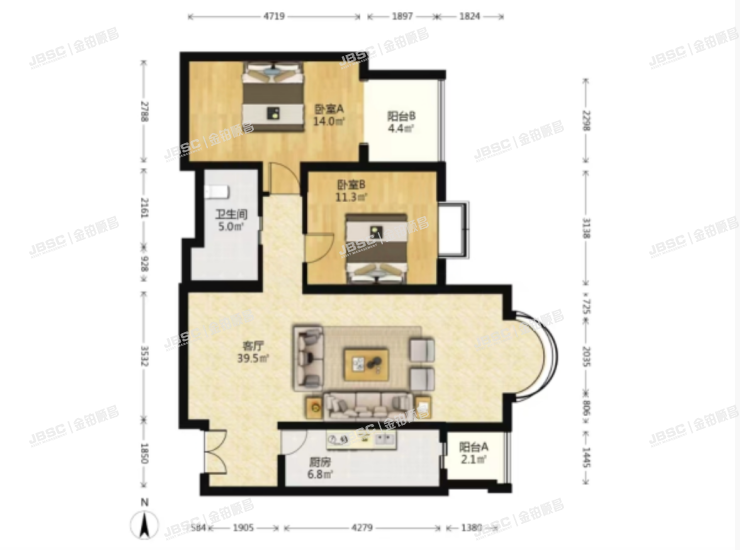 通州区 八里桥南街68号3号楼12层1504室（京贸国际公寓）