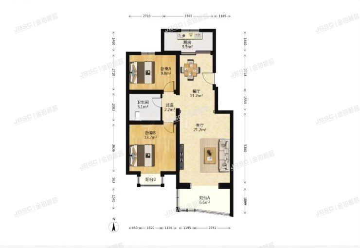 房山区 汇丰街4号院14号1单元301室（世界名园）