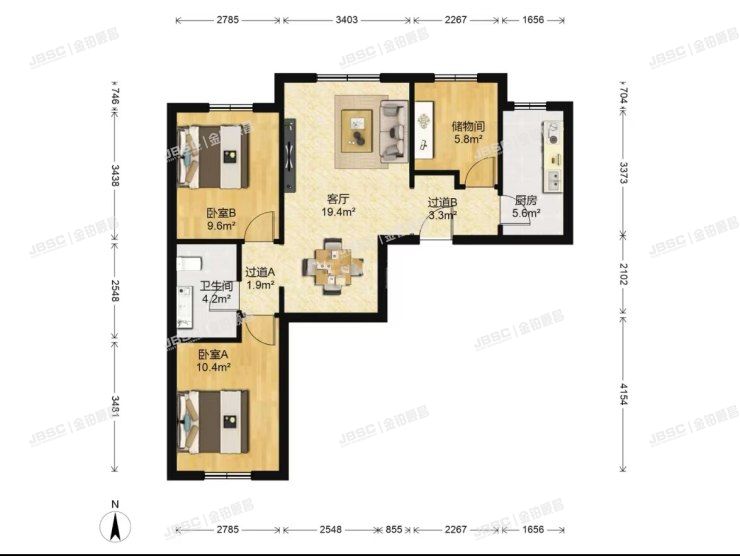 通州区 疃里南区39号楼7单元501室（中建雅颂居）