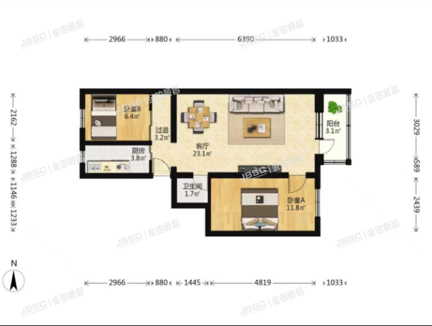 西城区 报国寺东夹道乙3号楼3单元601室