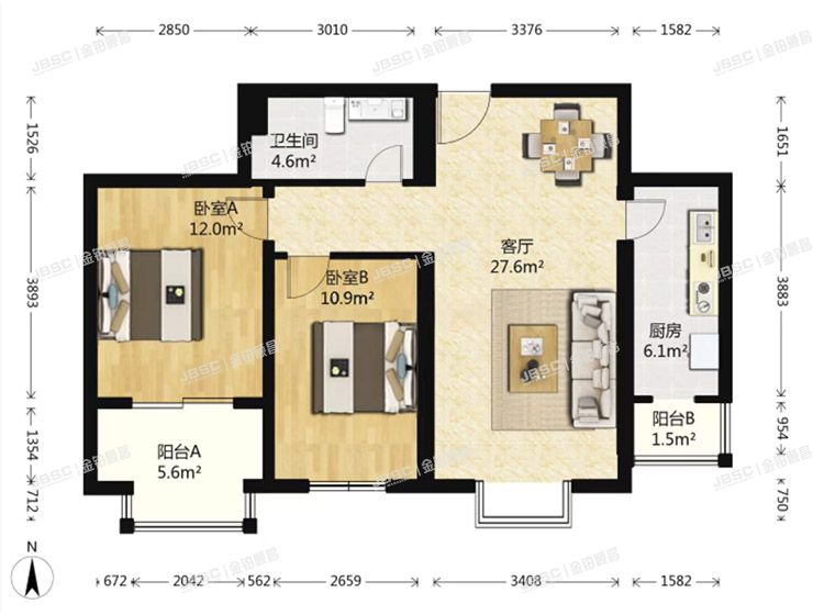大兴区 兴华中里21号楼3单元1502室（阳光乐府）